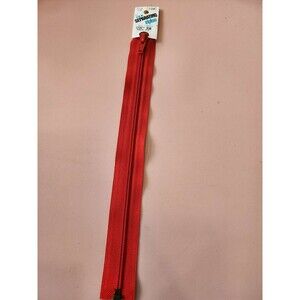 YKK Separating ziplon Coin Zipper 12 in Parade Red Color 820, Art 2012